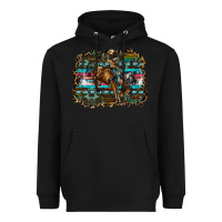 Black rodeo Heavyweight Hoodie - SublimationCraftShop