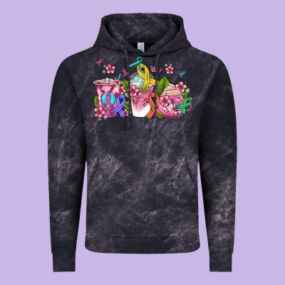 Western Cancer  Coffee Cups With Ribbons Vintage Hoodie Designed By Adodesignshop