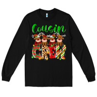 Black cousin crew christmas deer Long Sleeve Tee - MaliasSmallBusiness