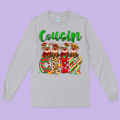 Long Sleeve Tee cousin crew christmas deer
