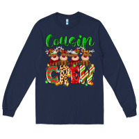 Navy cousin crew christmas deer Long Sleeve Tee - MaliasSmallBusiness