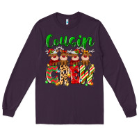 Plum cousin crew christmas deer Long Sleeve Tee - MaliasSmallBusiness