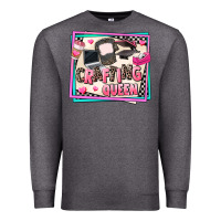 Charcoal Heather crafting queen Premium Sweatshirt - AdoDesignShop