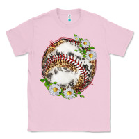 Bubblegum Pink baseball with patterns Classic Tee - texasbilliewilder