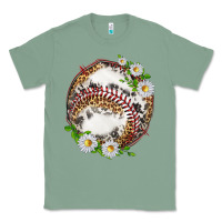 Sage baseball with patterns Classic Tee - texasbilliewilder