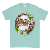 Seafoam baseball with patterns Classic Tee - texasbilliewilder