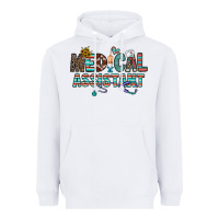 White medical asistant Heavyweight Hoodie - CowhideDigitalArt
