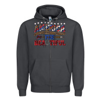 America The Beautiful Zipper Hoodie | Teevron