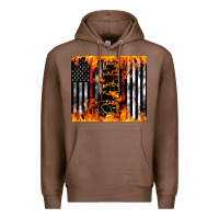 Chestnut Western Firefighter Dad Premium Hoodie - LillyAllenDesigns