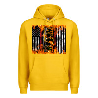 Lemon Western Firefighter Dad Premium Hoodie - LillyAllenDesigns