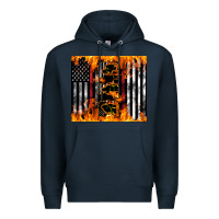 Navy Western Firefighter Dad Premium Hoodie - LillyAllenDesigns