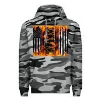 Slate Camo Western Firefighter Dad Premium Hoodie - LillyAllenDesigns