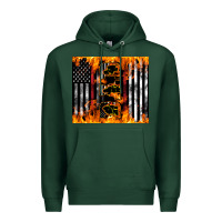 Sports Green Western Firefighter Dad Premium Hoodie - LillyAllenDesigns