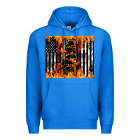 True Royal Western Firefighter Dad Premium Hoodie - LillyAllenDesigns