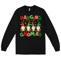 Black hanging with my gnomies Long Sleeve Tee - MaliasSmallBusiness