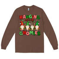 Chestnut hanging with my gnomies Long Sleeve Tee - MaliasSmallBusiness