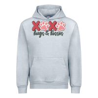Heather Grey xoxo hugs and kisses Urban Hoodie - MaliasSmallBusiness
