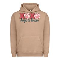 Pigment Burro xoxo hugs and kisses Urban Hoodie - MaliasSmallBusiness