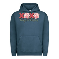 Pigment Midnight Navy xoxo hugs and kisses Urban Hoodie - MaliasSmallBusiness