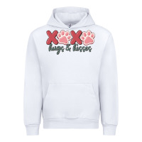 White xoxo hugs and kisses Urban Hoodie - MaliasSmallBusiness