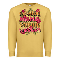 Antique Gold praying mama raising warriors Premium Sweatshirt - JahusDesignShop
