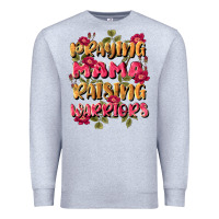Heather Grey praying mama raising warriors Premium Sweatshirt - JahusDesignShop