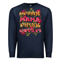 Navy praying mama raising warriors Premium Sweatshirt - JahusDesignShop