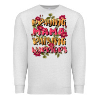 Oatmeal Heather praying mama raising warriors Premium Sweatshirt - JahusDesignShop