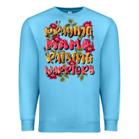 Ocean Blue praying mama raising warriors Premium Sweatshirt - JahusDesignShop