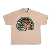 Burro texas map sunflower leopard cowhide aztec turquoise gemstone rainbow Urban Heavy Tee - Artiststas