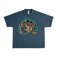 Midnight Navy texas map sunflower leopard cowhide aztec turquoise gemstone rainbow Urban Heavy Tee - Artiststas