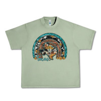 Texas Map Sunflower Leopard Cowhide Aztec Turquoise Gemstone Rainbow Urban Heavy Tee | Teevron