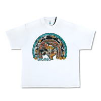 White texas map sunflower leopard cowhide aztec turquoise gemstone rainbow Urban Heavy Tee - Artiststas