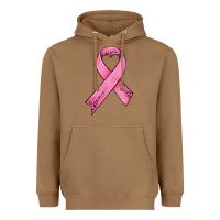 Toasted Coconut pink ribbon Heavyweight Hoodie - HRA Design Shop