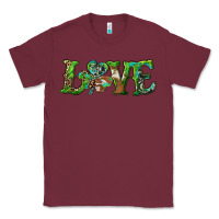Burgundy love with shamrock Classic Tee - RanaPortraitStore