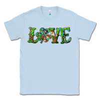Dusty Blue love with shamrock Classic Tee - RanaPortraitStore
