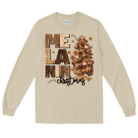 Melanin Christmas With Christmas Tree Long Sleeve Tee | Teevron