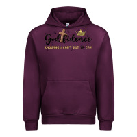 Mauve Wine godfidence Urban Hoodie - MaliasSmallBusiness