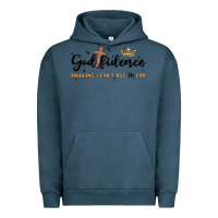 Pigment Midnight Navy godfidence Urban Hoodie - MaliasSmallBusiness