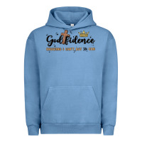 Pigment Pebble Blue godfidence Urban Hoodie - MaliasSmallBusiness
