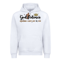 White godfidence Urban Hoodie - MaliasSmallBusiness
