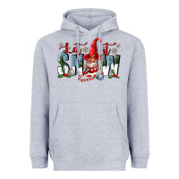 Heather Grey let it snow Heavyweight Hoodie - FaDigitalArtStudio