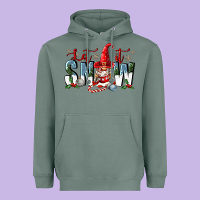Let It Snow Heavyweight Hoodie Designed By Fadigitalartstudio