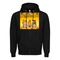 Black bumble bee gnomes Zipper Hoodie - Zillion Design Studio