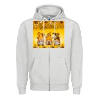 Bumble Bee Gnomes Zipper Hoodie | Teevron