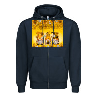 Navy bumble bee gnomes Zipper Hoodie - Zillion Design Studio