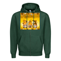 Sports Green bumble bee gnomes Zipper Hoodie - Zillion Design Studio