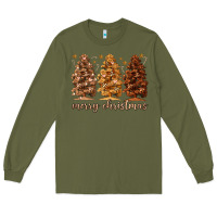 Army Green melanin christmas trees Long Sleeve Tee - MaliasSmallBusiness