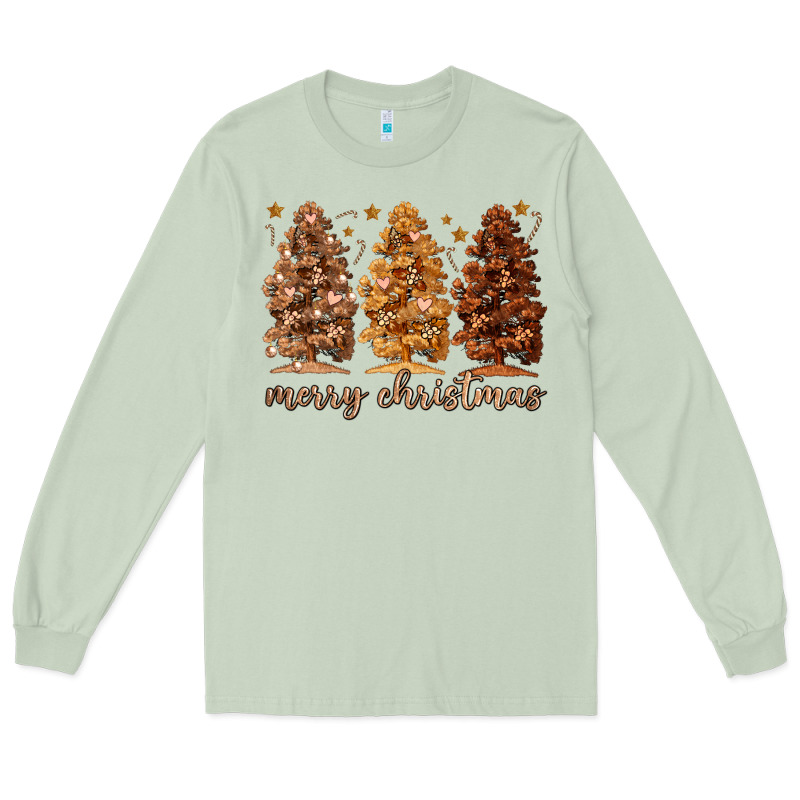 Melanin Christmas Trees Long Sleeve Tee by MaliasSmallBusiness | Teevron