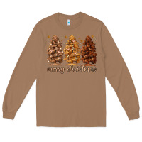 Toasted Coconut melanin christmas trees Long Sleeve Tee - MaliasSmallBusiness